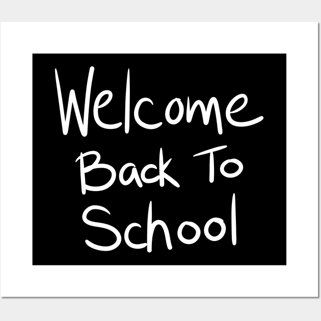 Welcome Back to School Wall Art by ShopBuzz